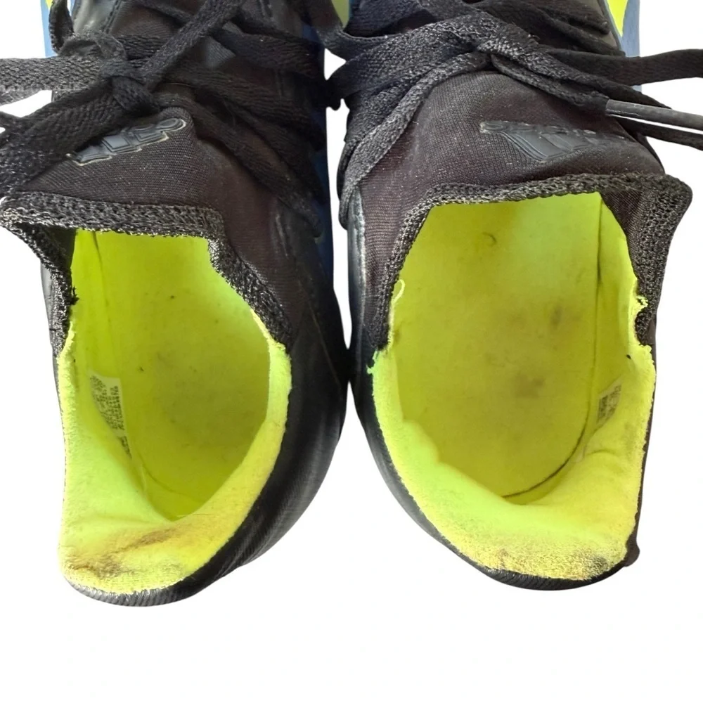 Adidas X 18.3 FG Soccer Cleats Men’s 5 Blue Black Yellow Striped Athletic Shoes